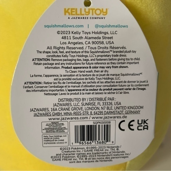 NWT. SQUISHMALLOWS Pokémon Pikachu 10” - Picture 5 of 7